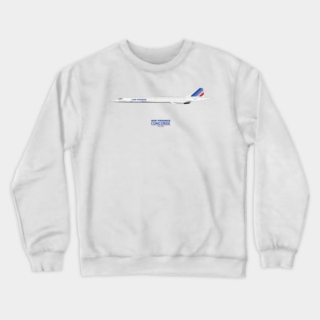 Air France Concorde Crewneck Sweatshirt by SteveHClark